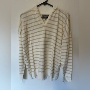 Marled Cream and Tan Sweater